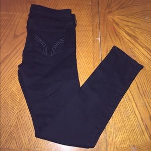 Hollister black super skinny jeans